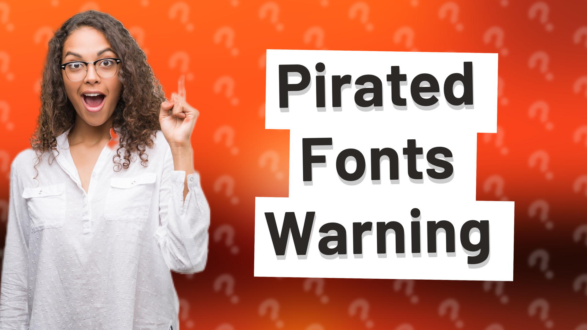 Pirated Fonts Warning