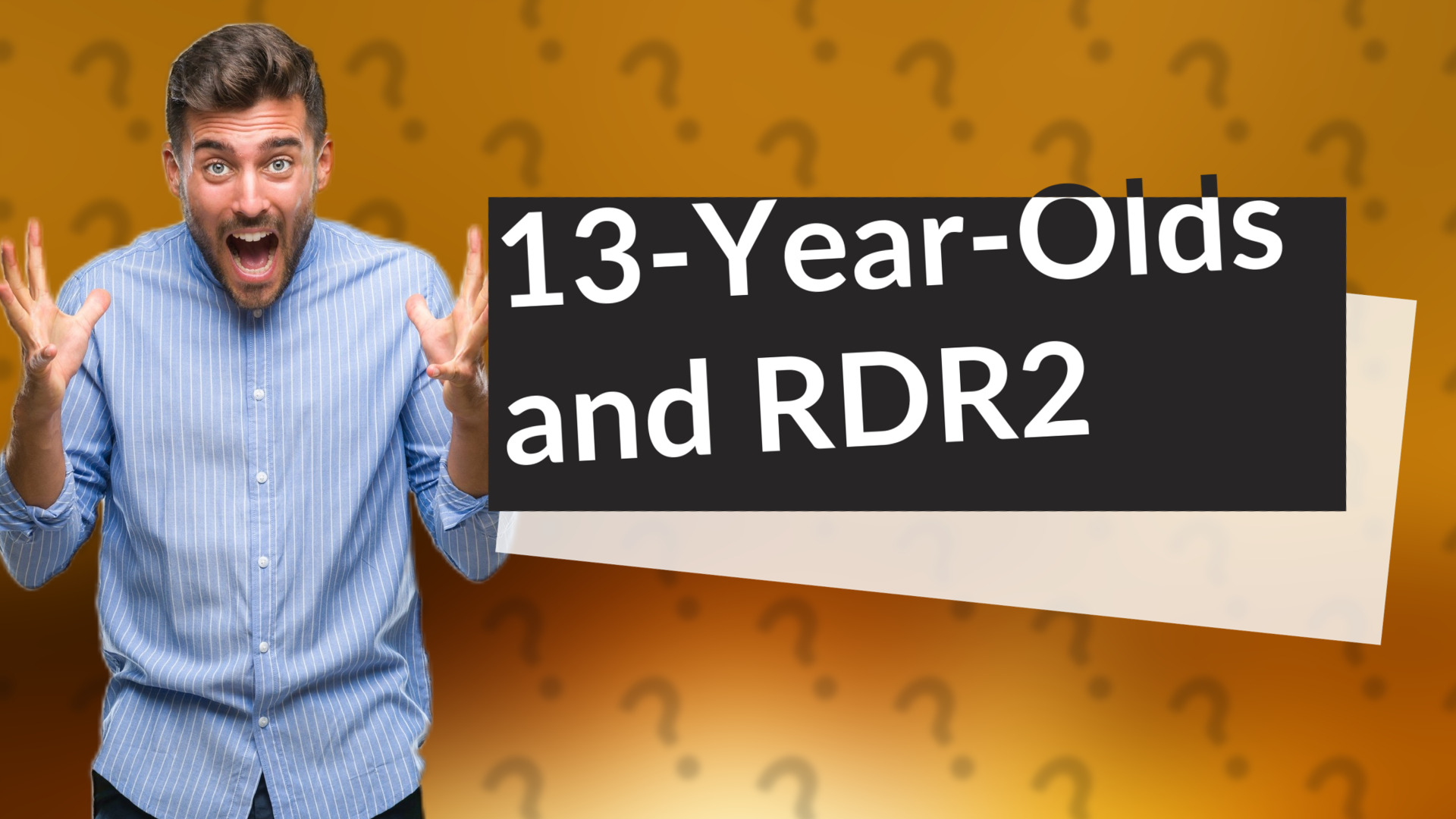 13-Year-Olds and RDR2