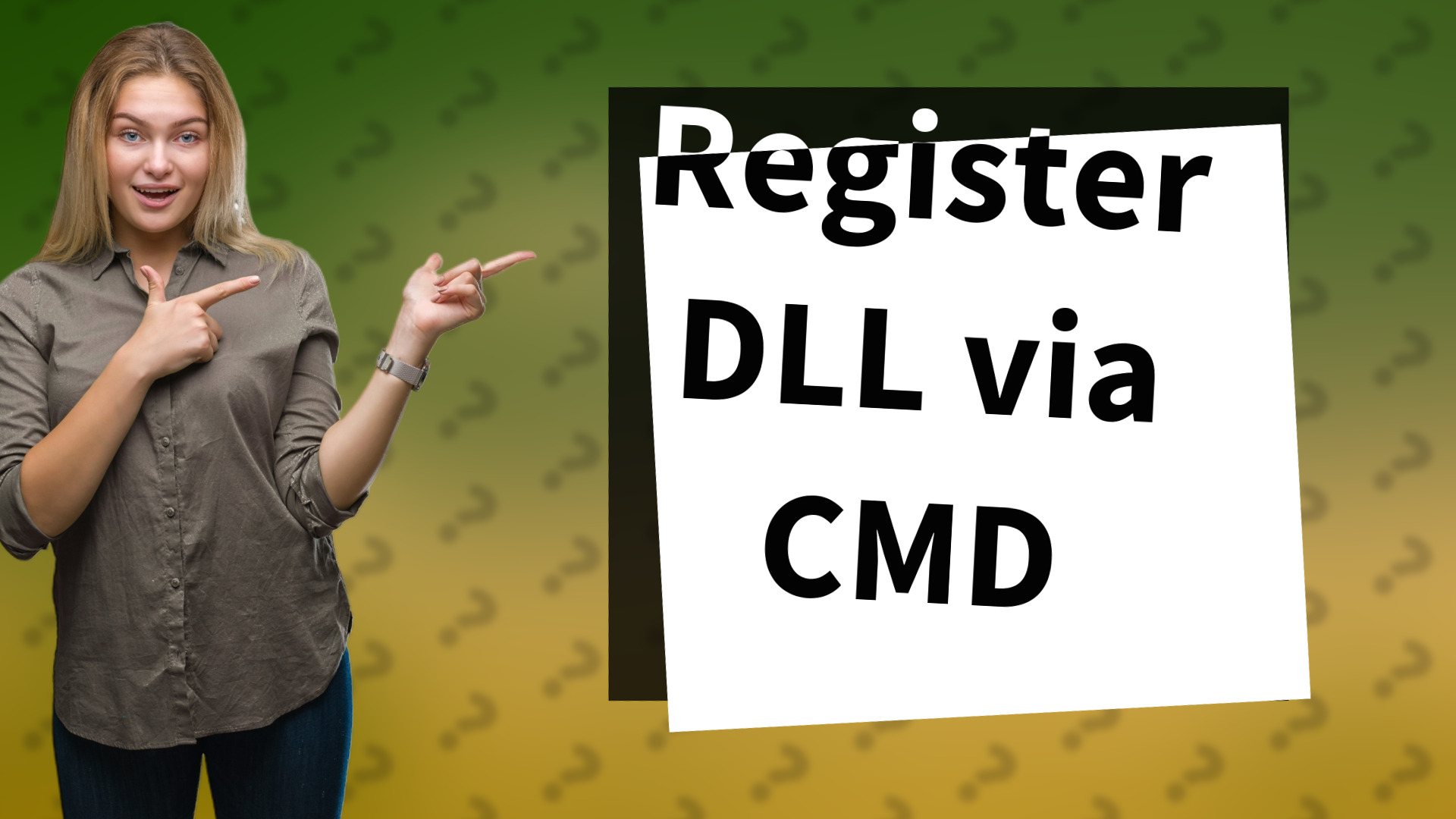 Register DLL via CMD