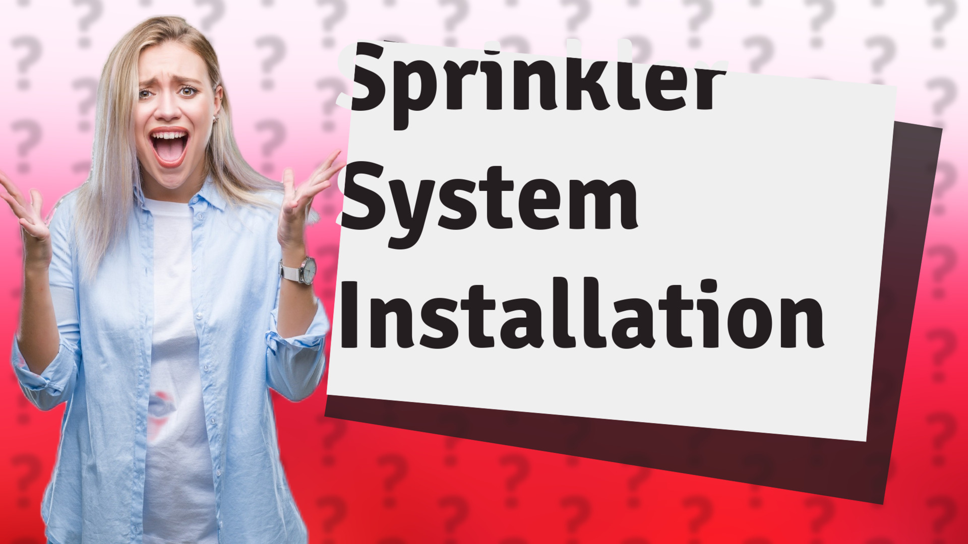 Sprinkler System Installation
