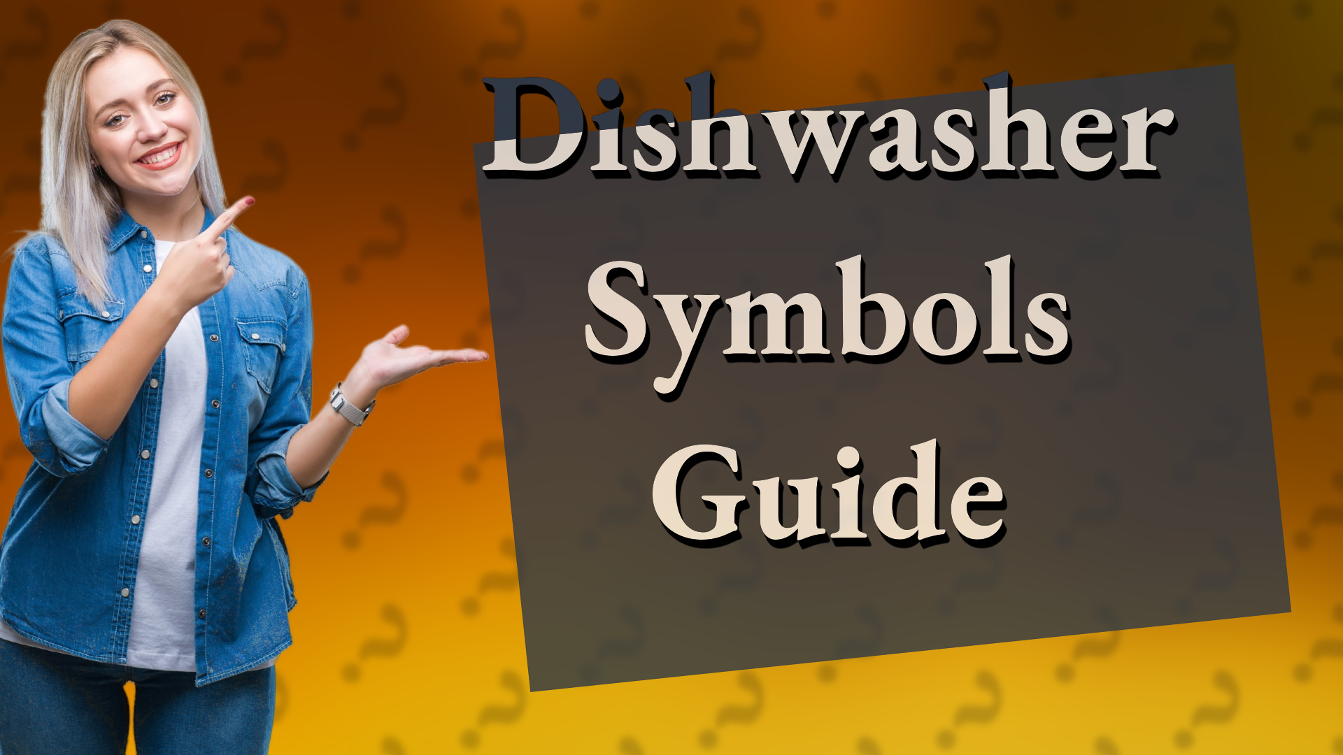 Dishwasher Symbols Guide