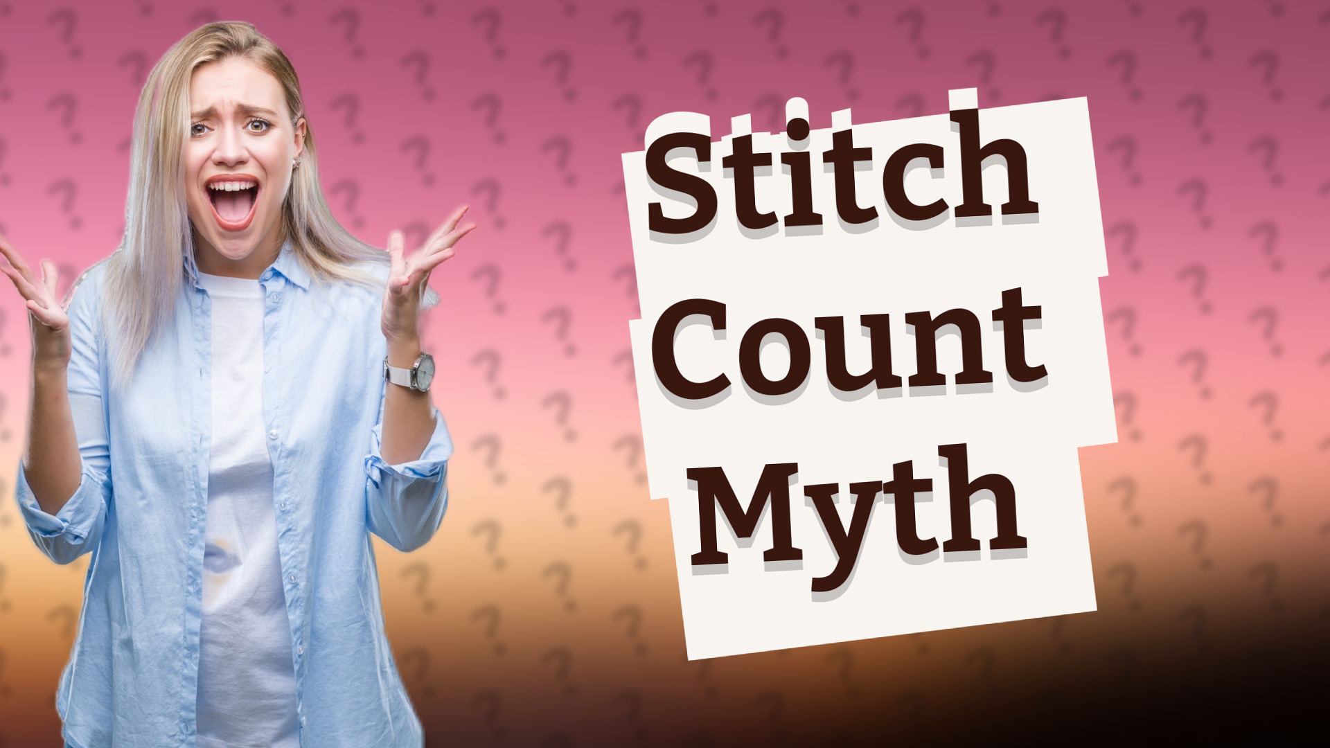 Stitch Count Myth