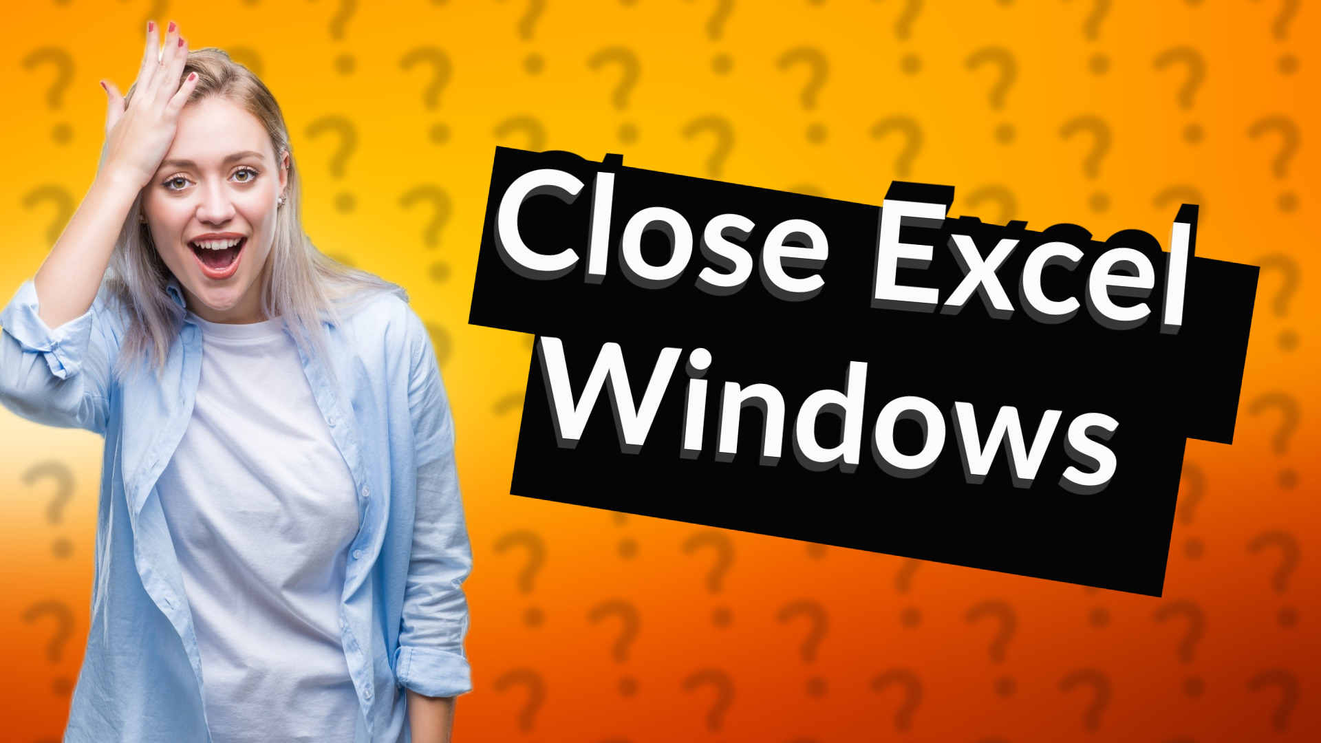 Close Excel Windows