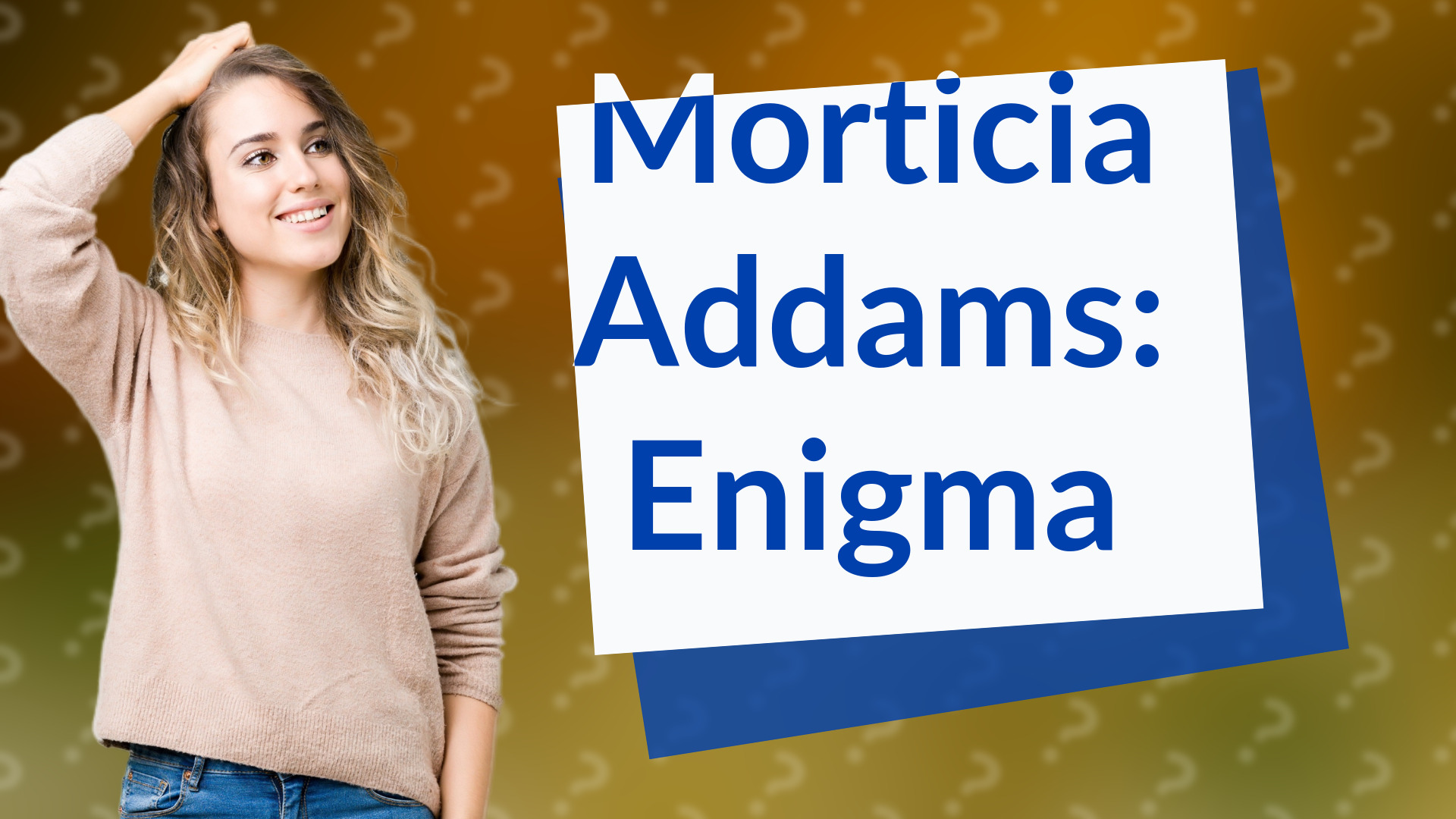 Morticia Addams: Enigma