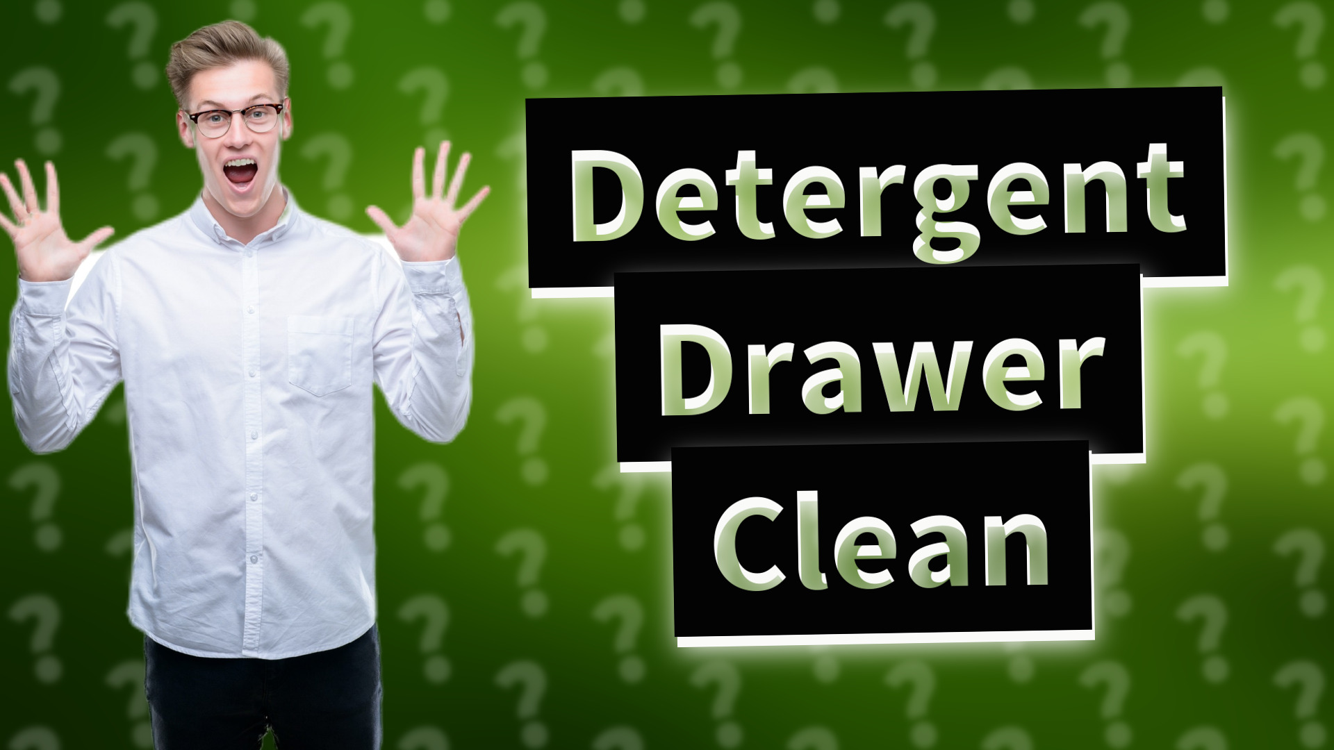 Detergent Drawer Clean