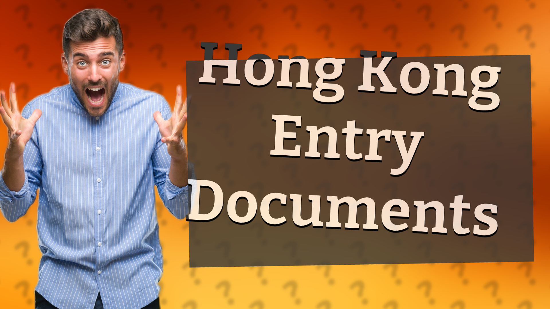 Hong Kong Entry Documents