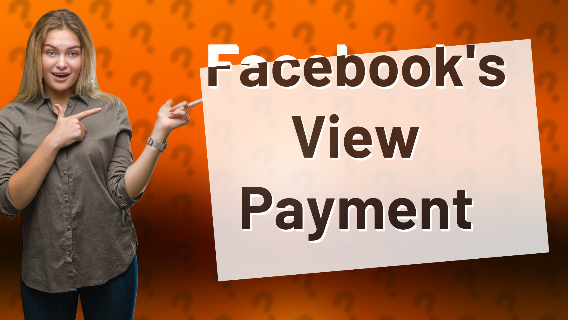 Facebook's View Payment