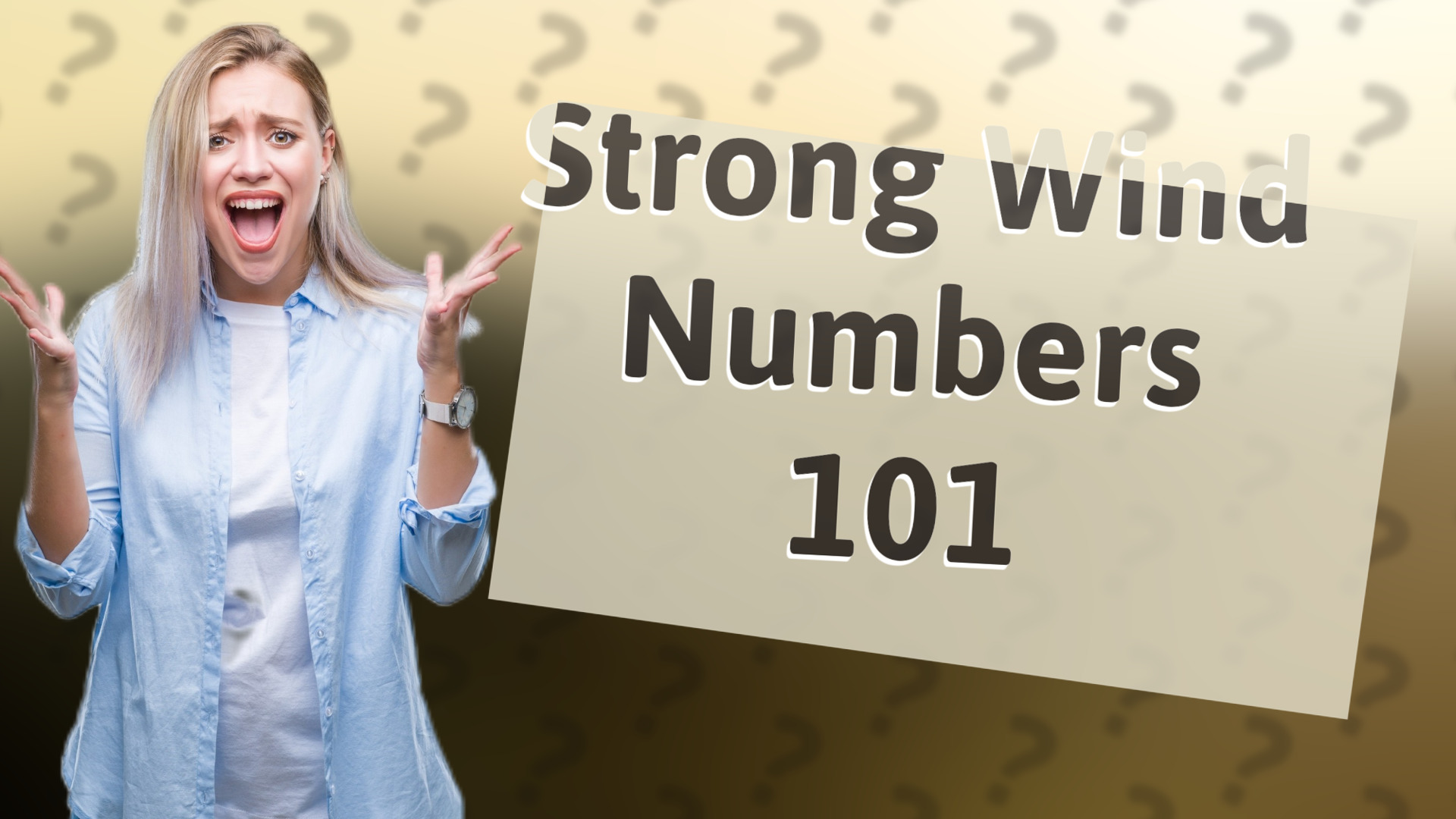 Strong Wind Numbers 101