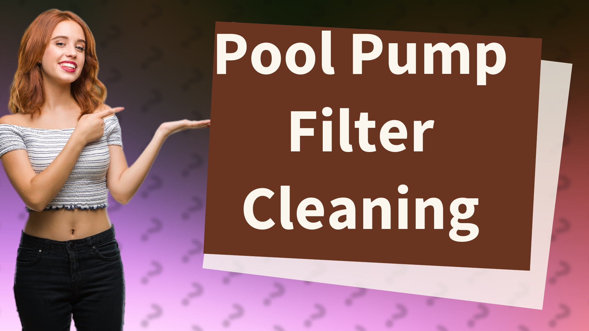 Pool Pump Filter Cleaning