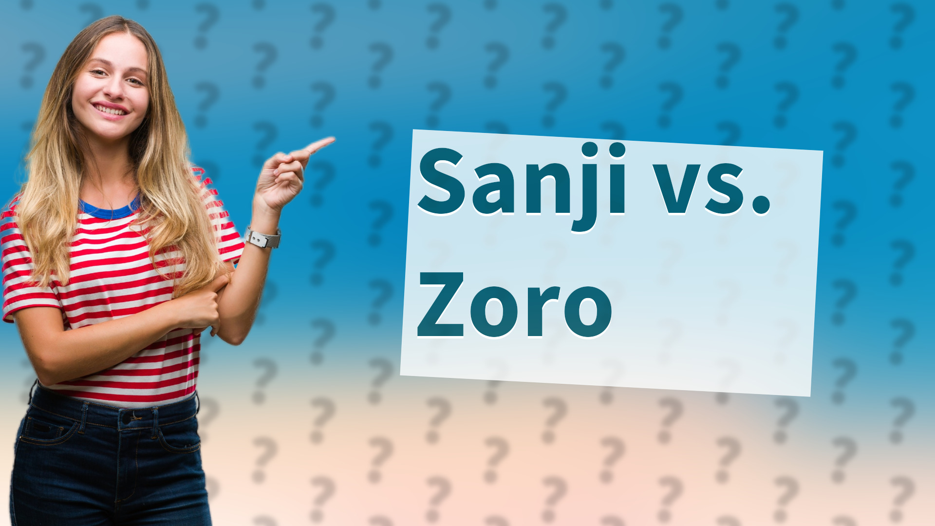 Sanji vs. Zoro