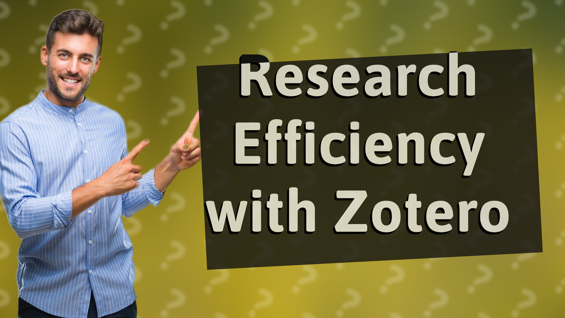 Research Efficiency with Zotero