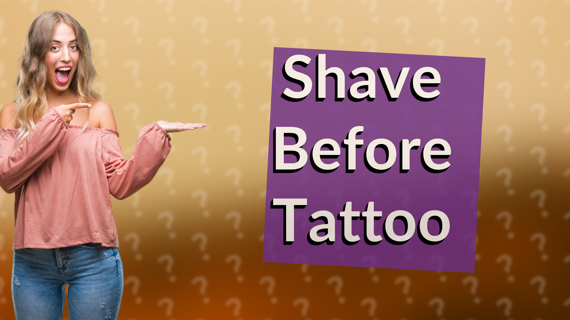 Shave Before Tattoo