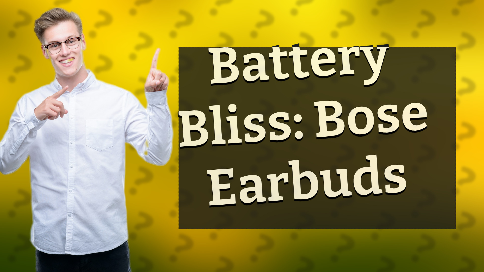Battery Bliss: Bose Earbuds