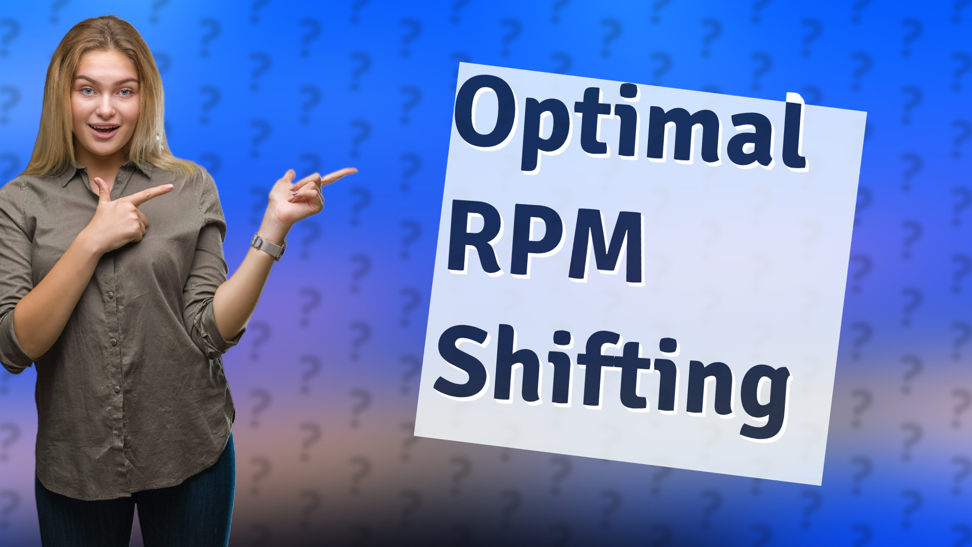 Optimal RPM Shifting