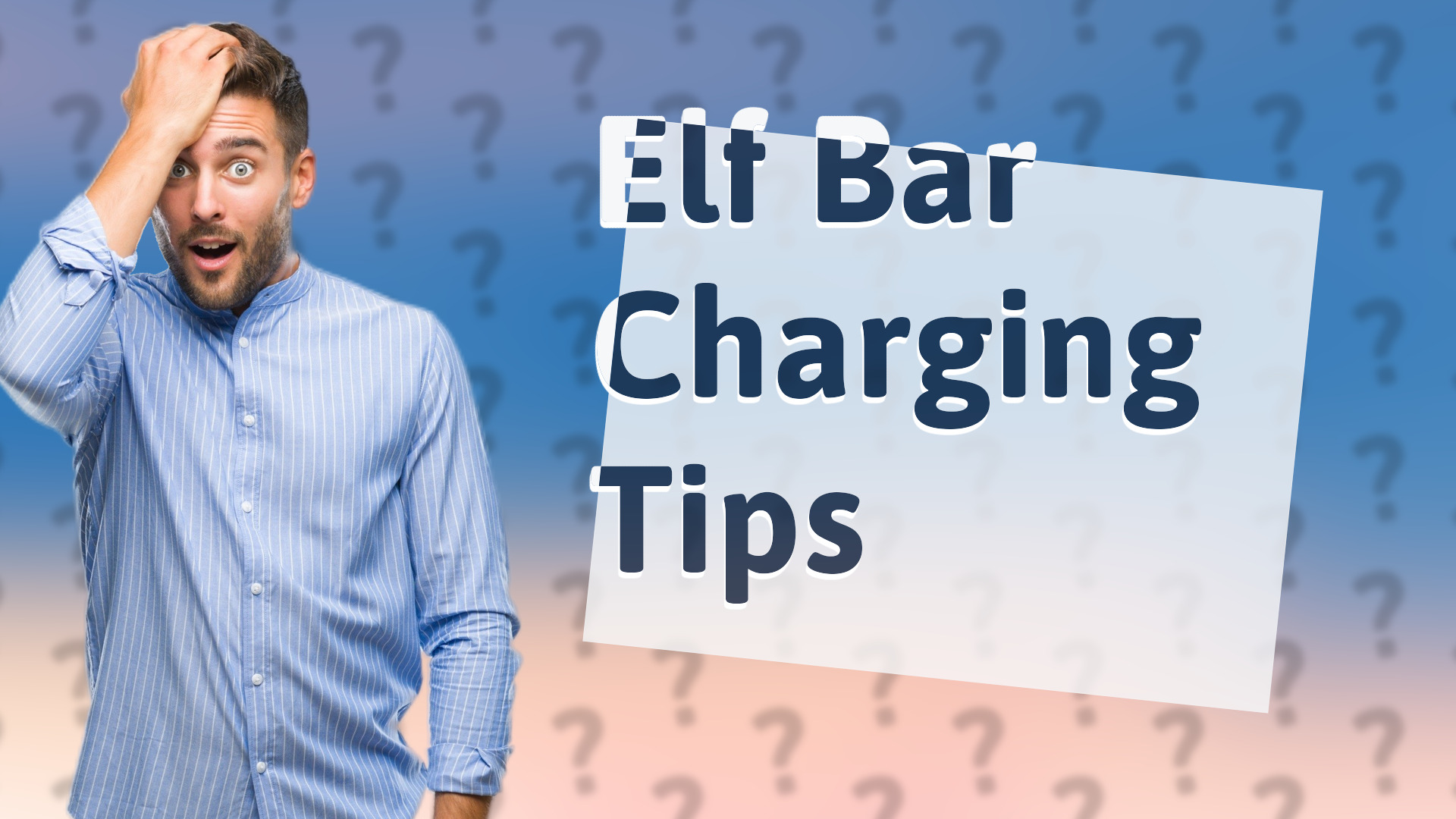 Elf Bar Charging Tips