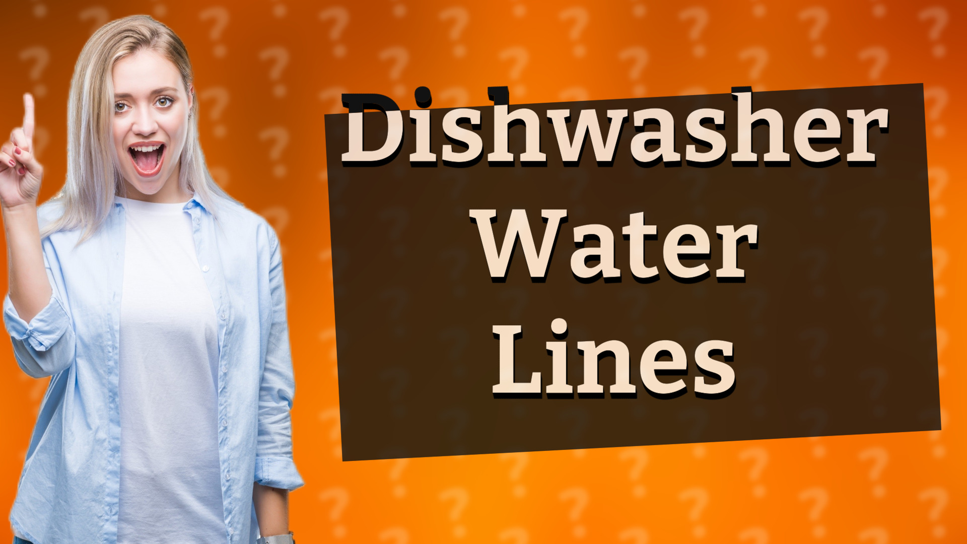 Dishwasher Water Lines