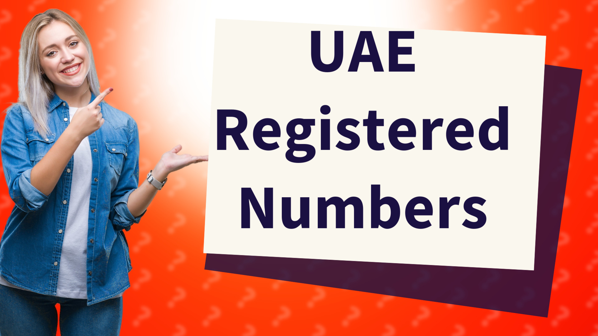 UAE Registered Numbers