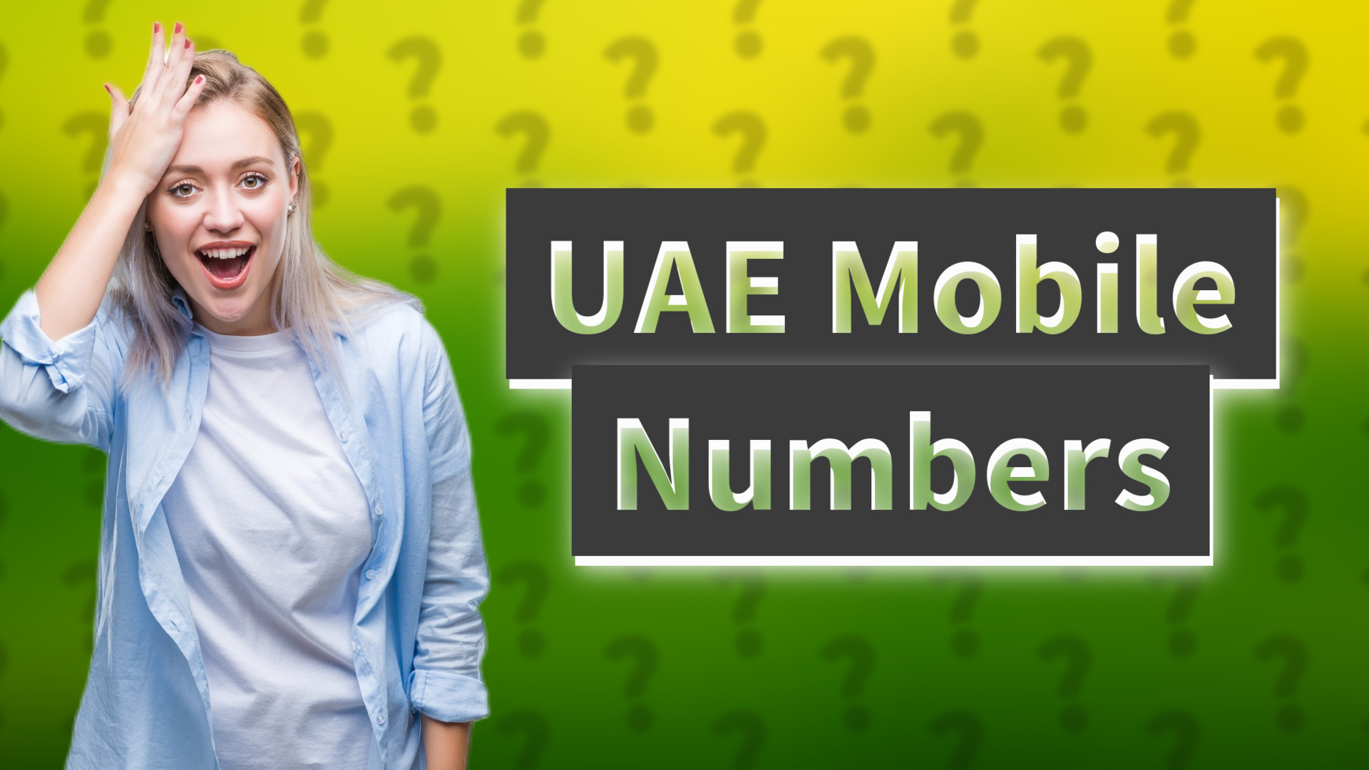 UAE Mobile Numbers