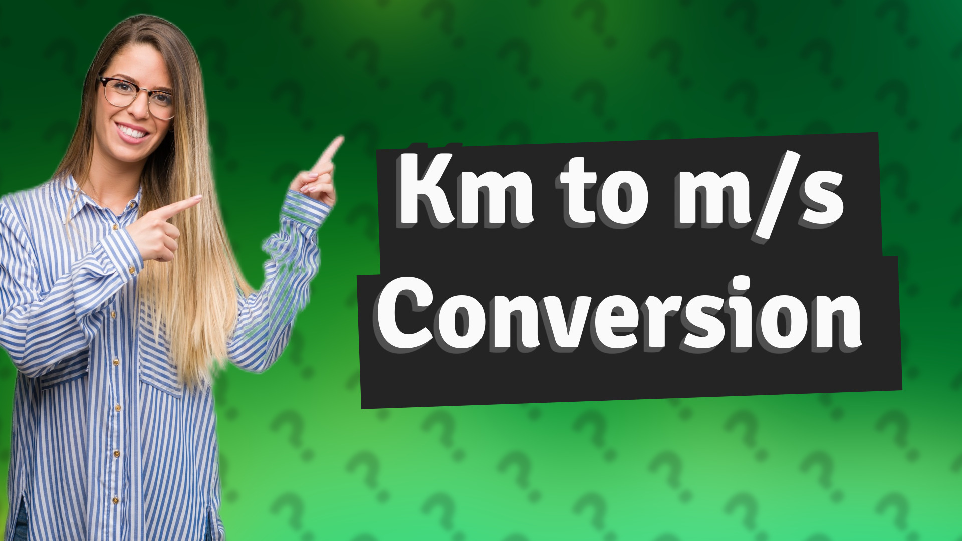 Km to m/s Conversion