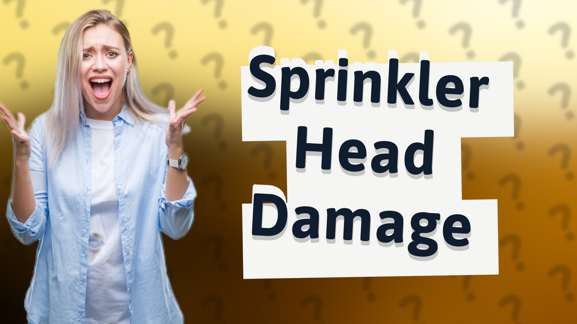 Sprinkler Head Damage