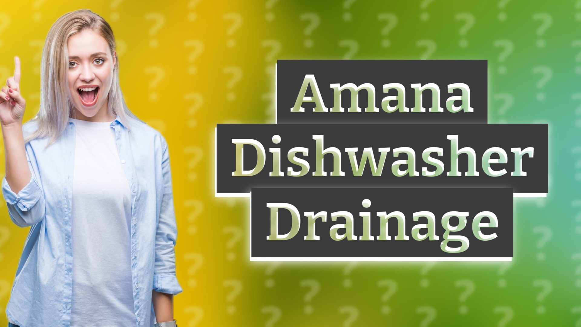 Amana Dishwasher Drainage
