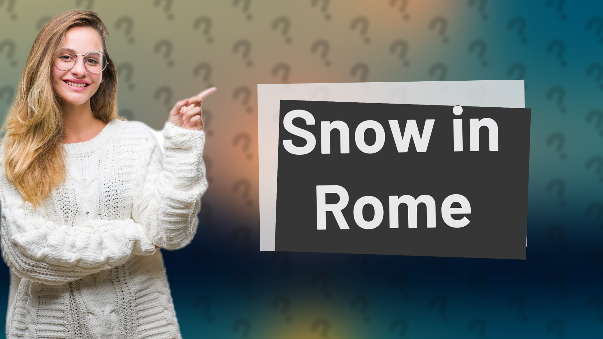 Snow in Rome