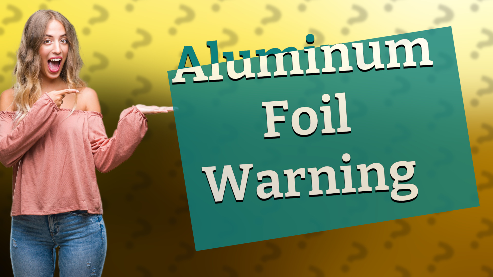 Aluminum Foil Warning