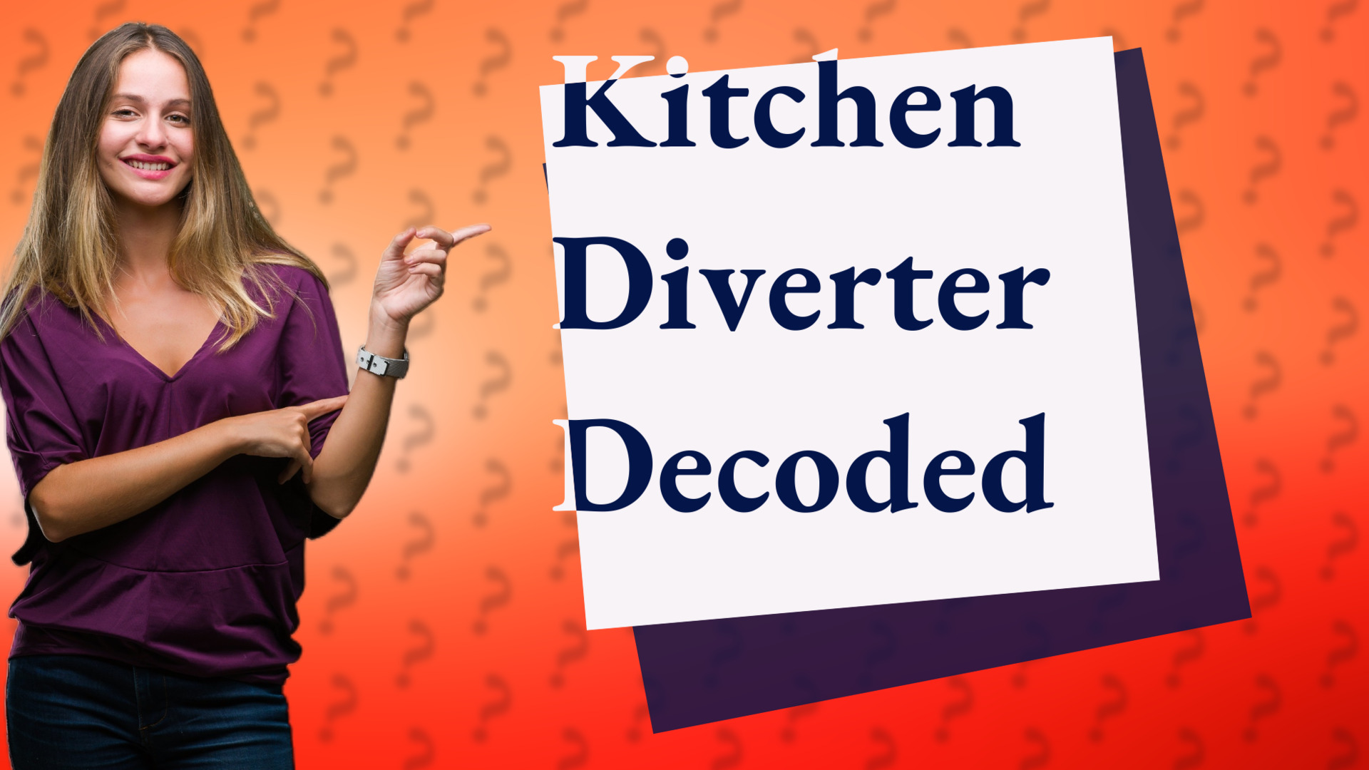Kitchen Diverter Decoded