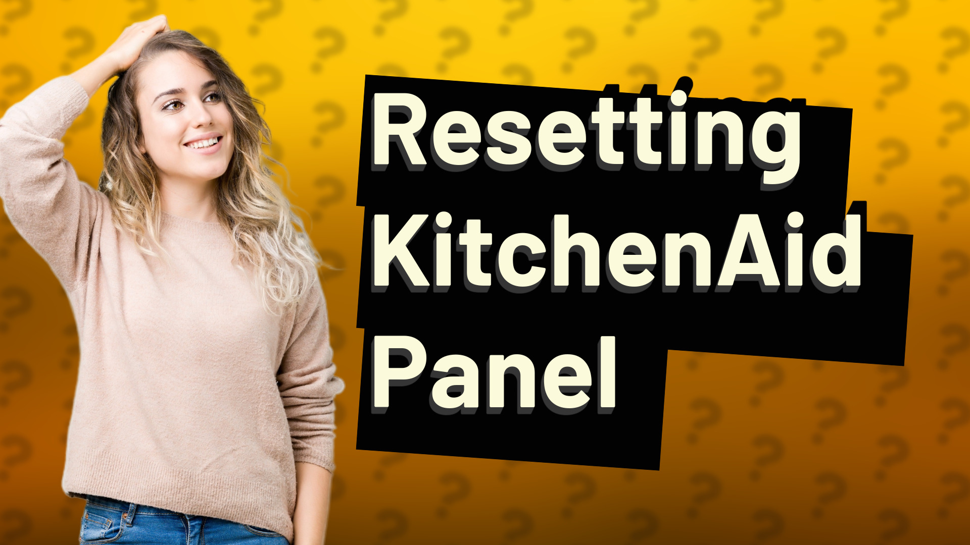 Resetting KitchenAid Panel