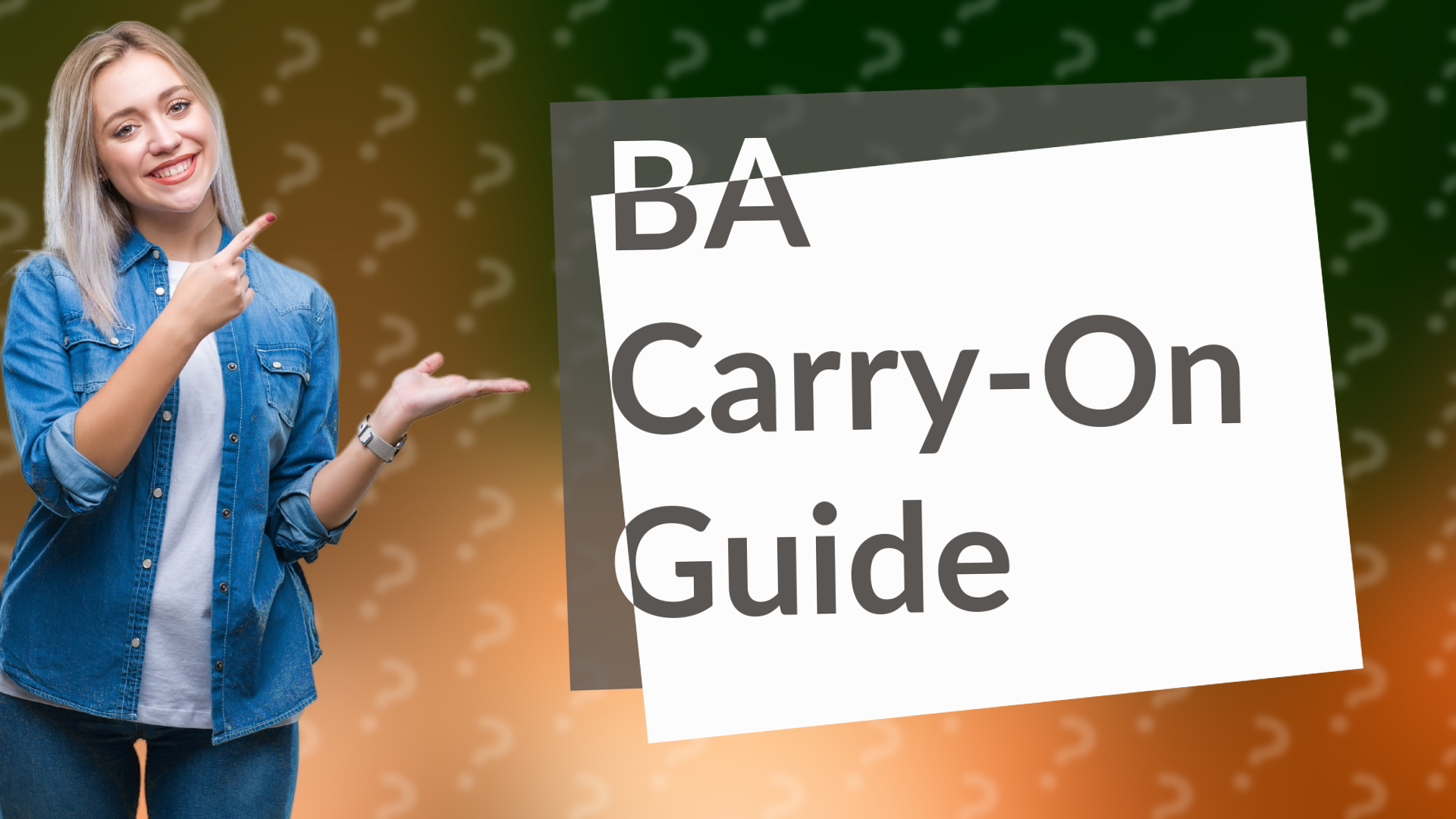 BA Carry-On Guide