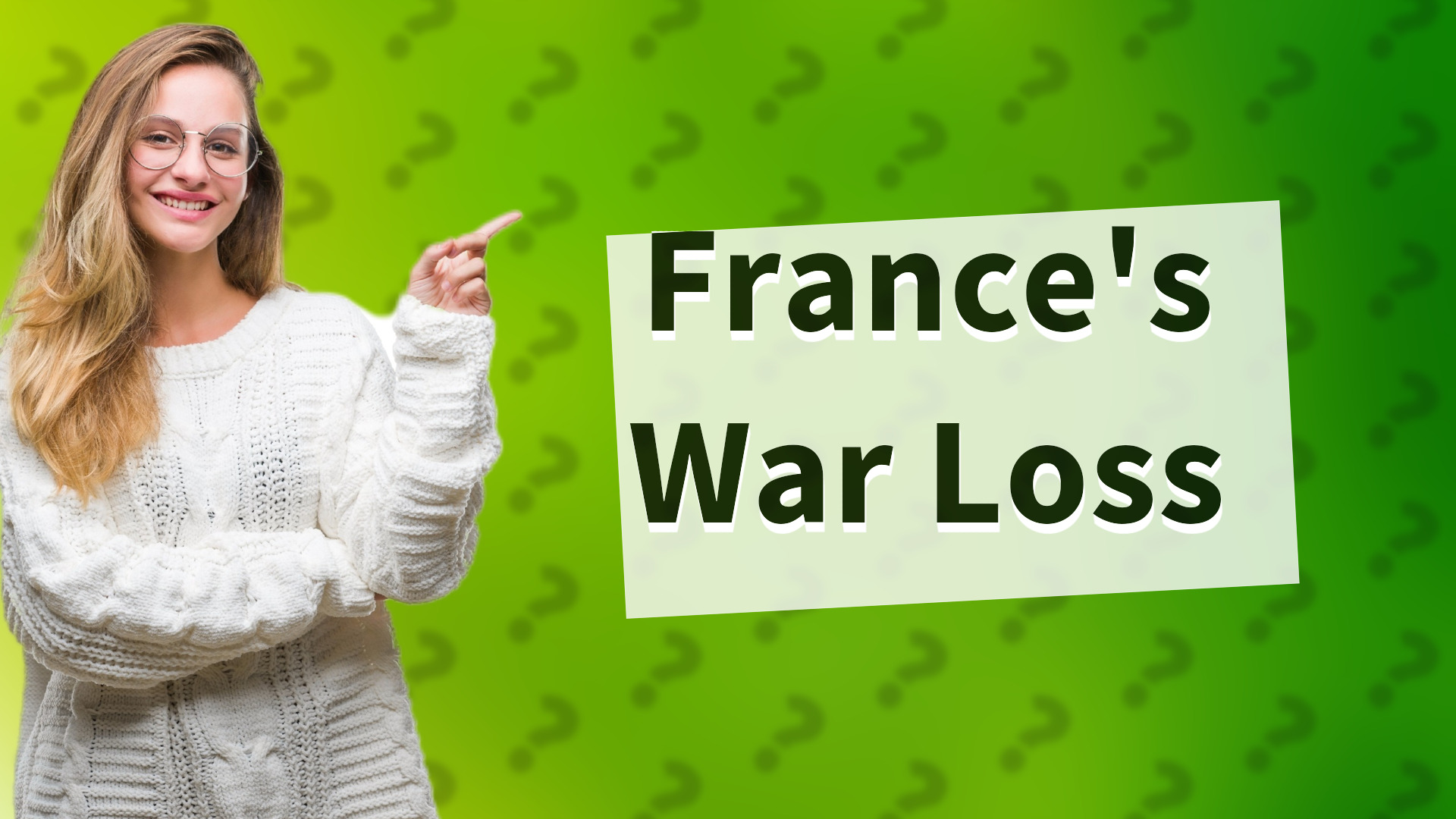 France's War Loss