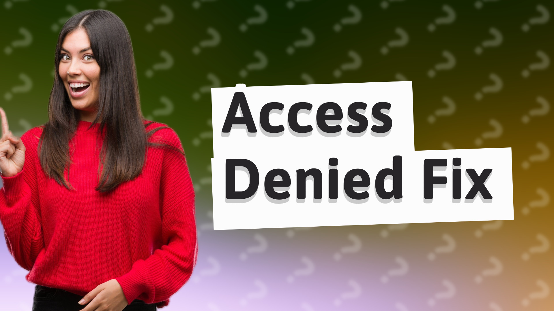 Access Denied Fix