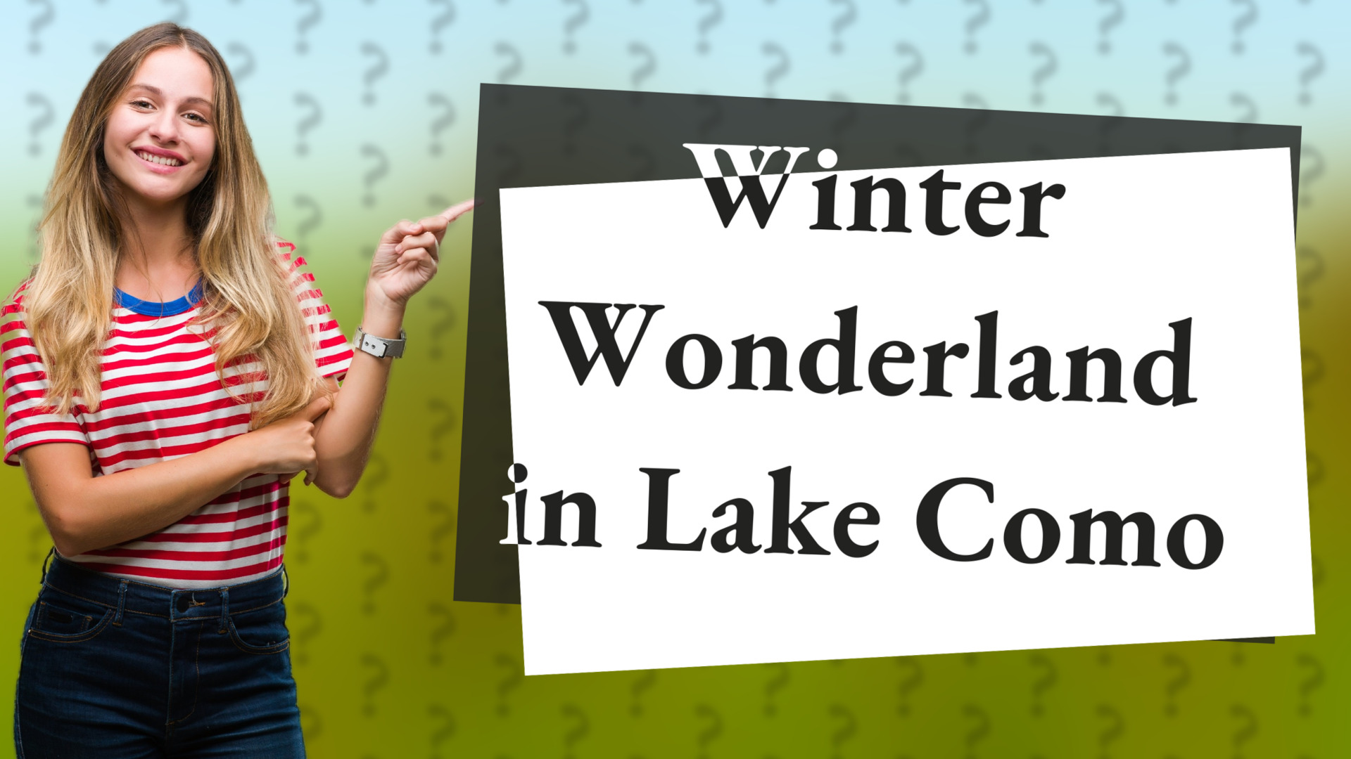 Winter Wonderland in Lake Como