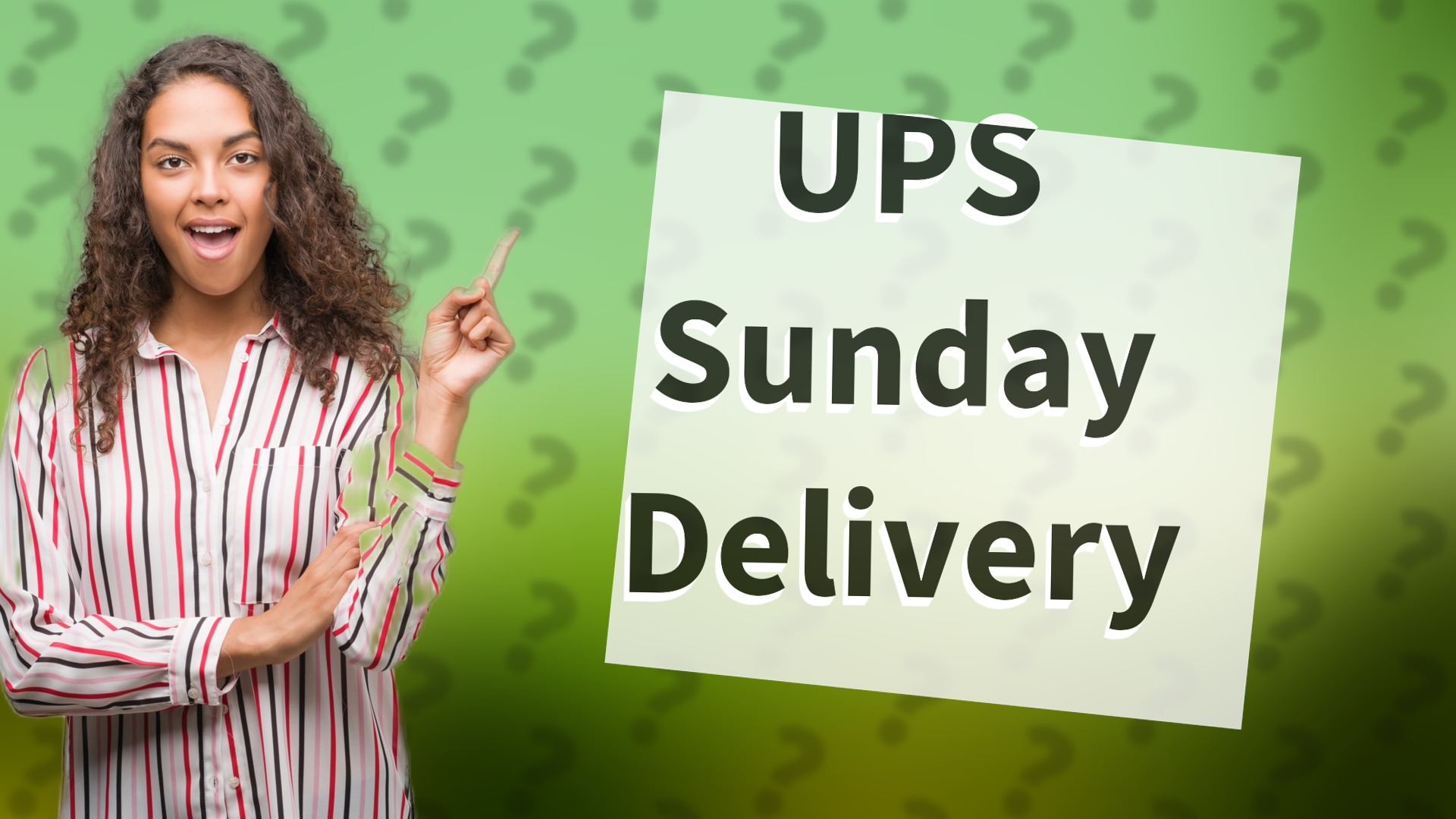 UPS Sunday Delivery