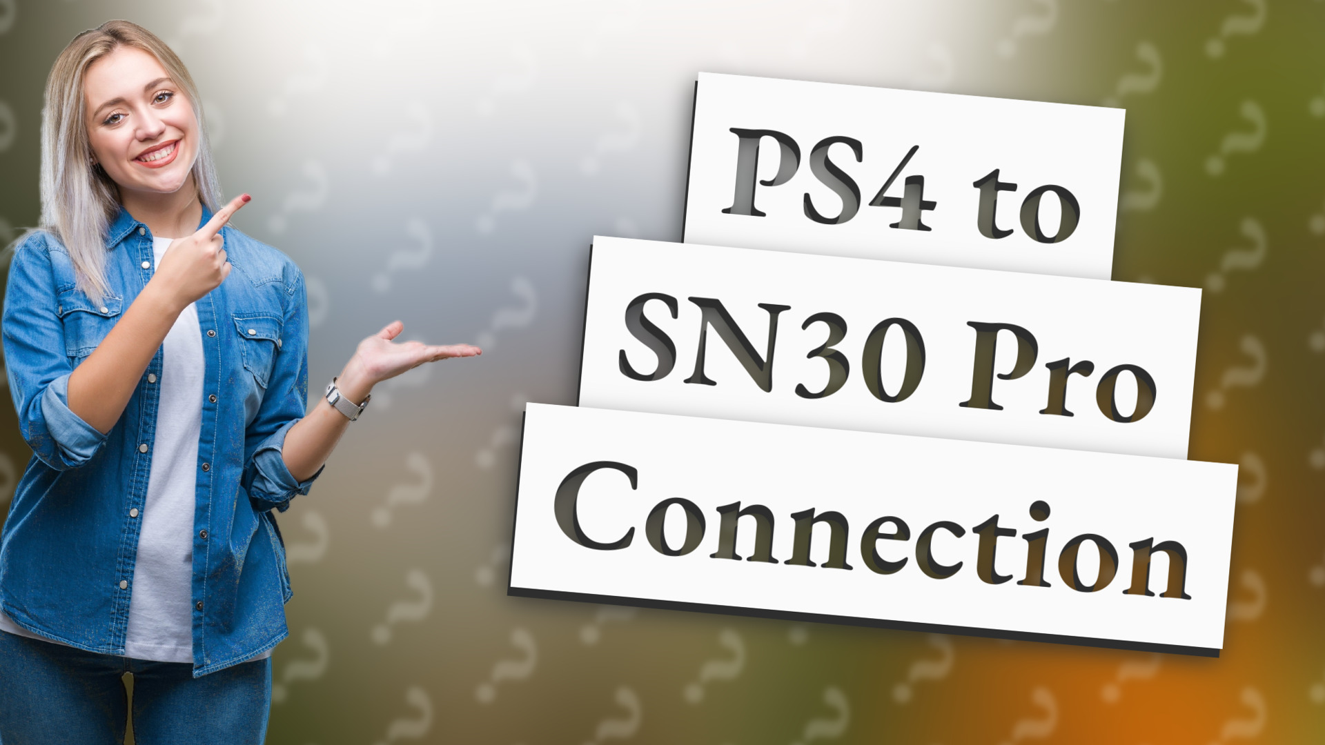 PS4 to SN30 Pro Connection