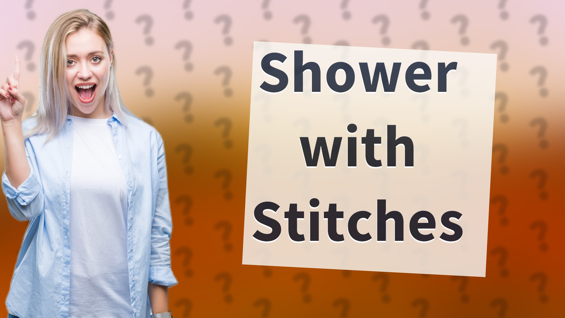 Shower with Stitches