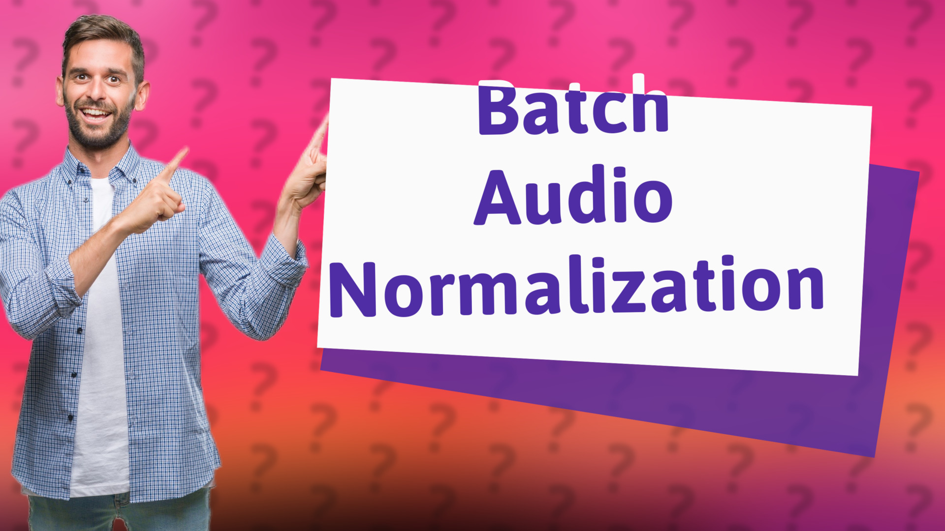 Batch Audio Normalization