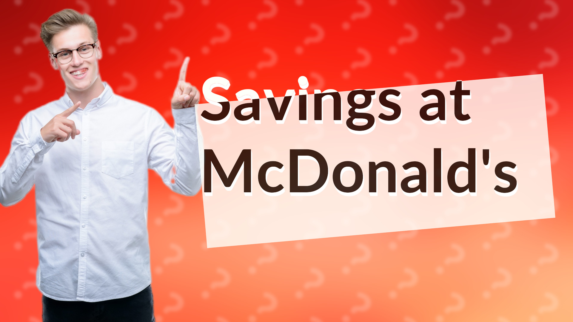 Savings at McDonald's