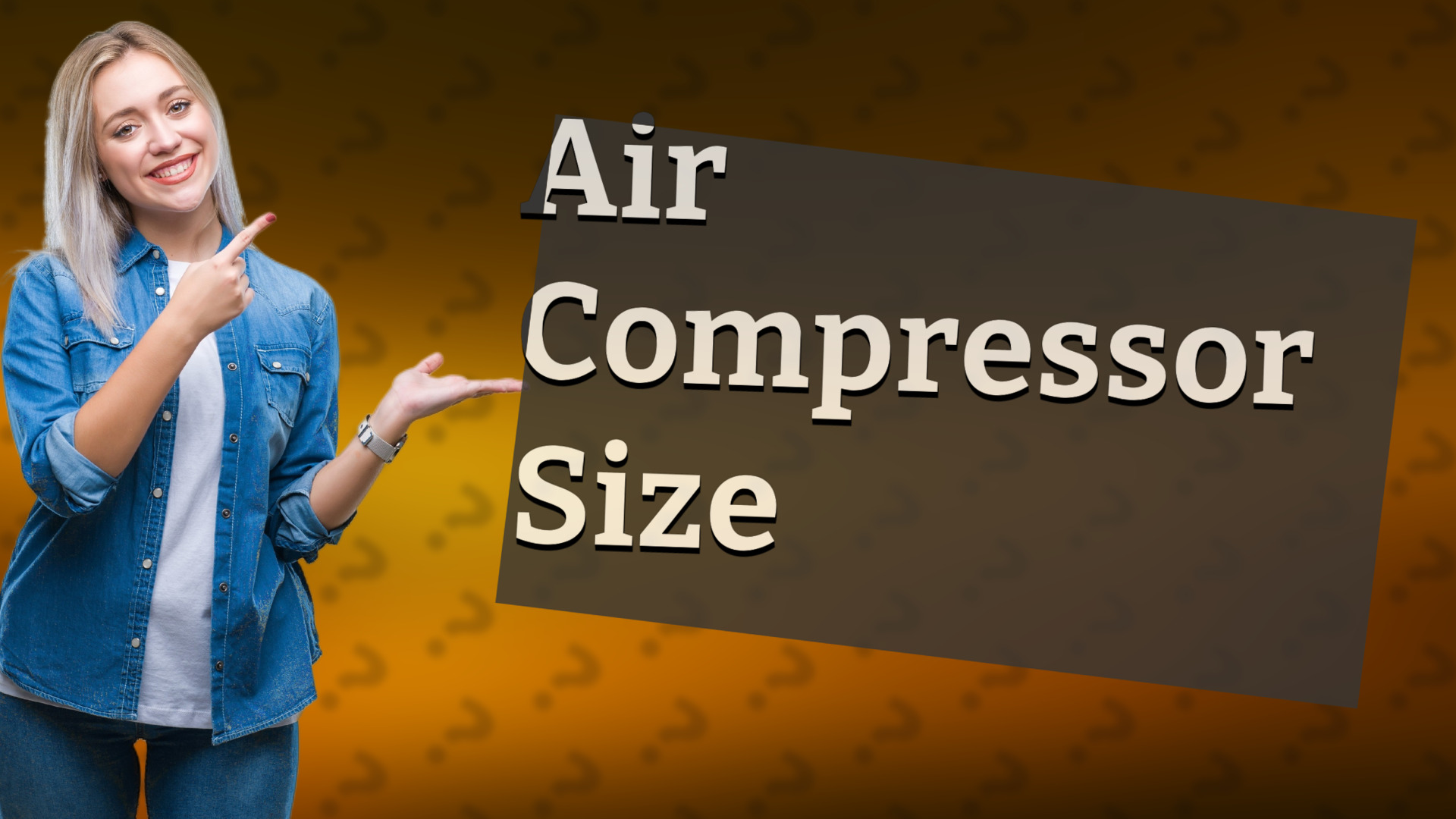 Air Compressor Size