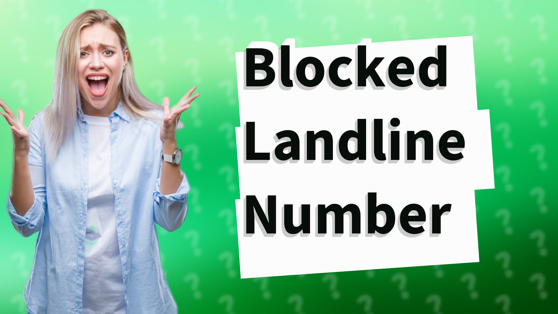 Blocked Landline Number