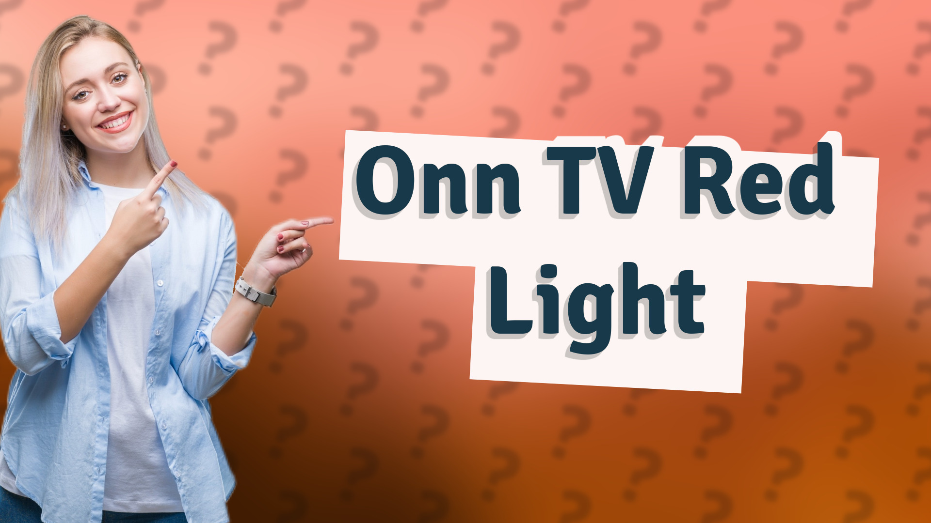 Onn TV Red Light