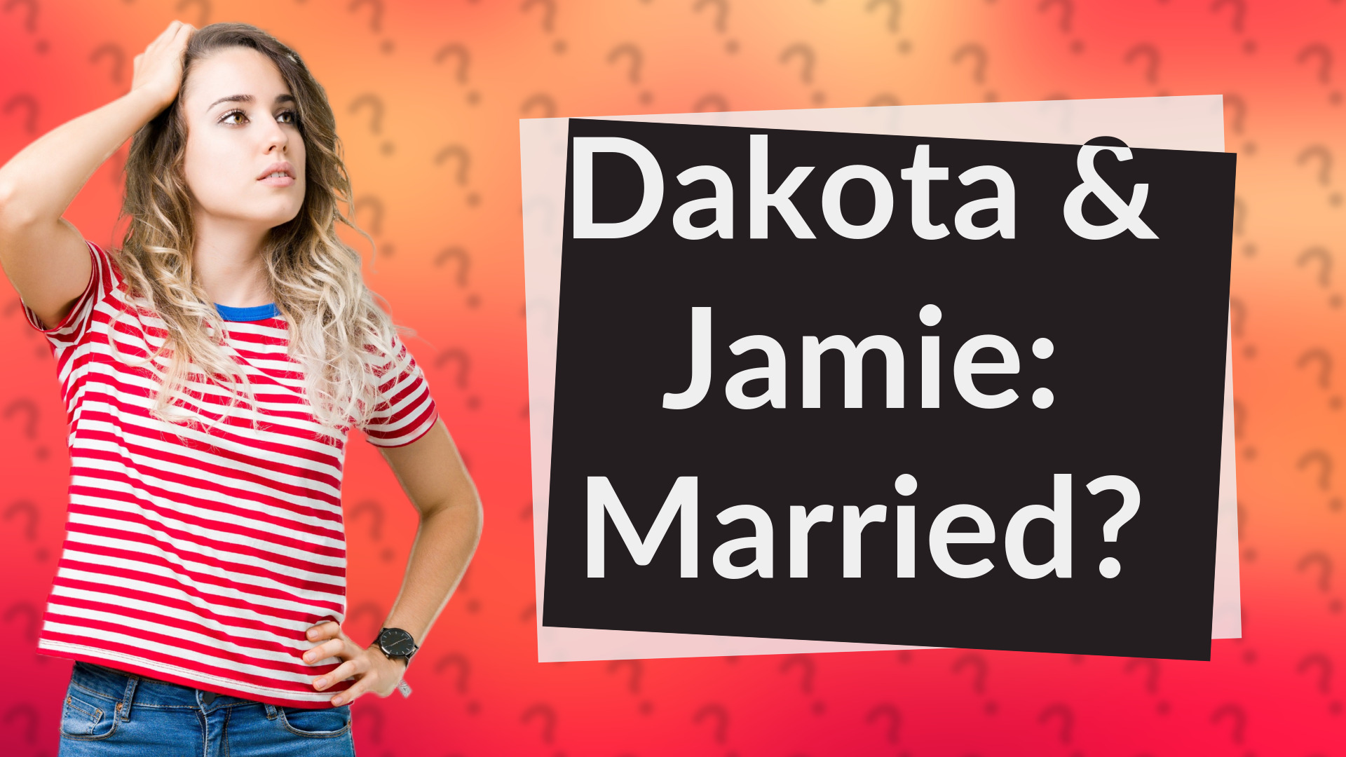 Dakota & Jamie: Married?