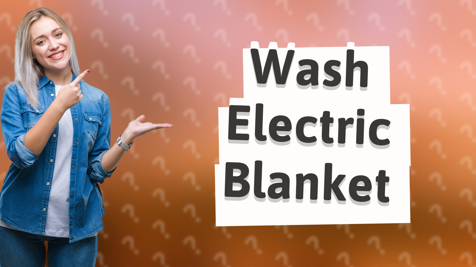 Wash Electric Blanket