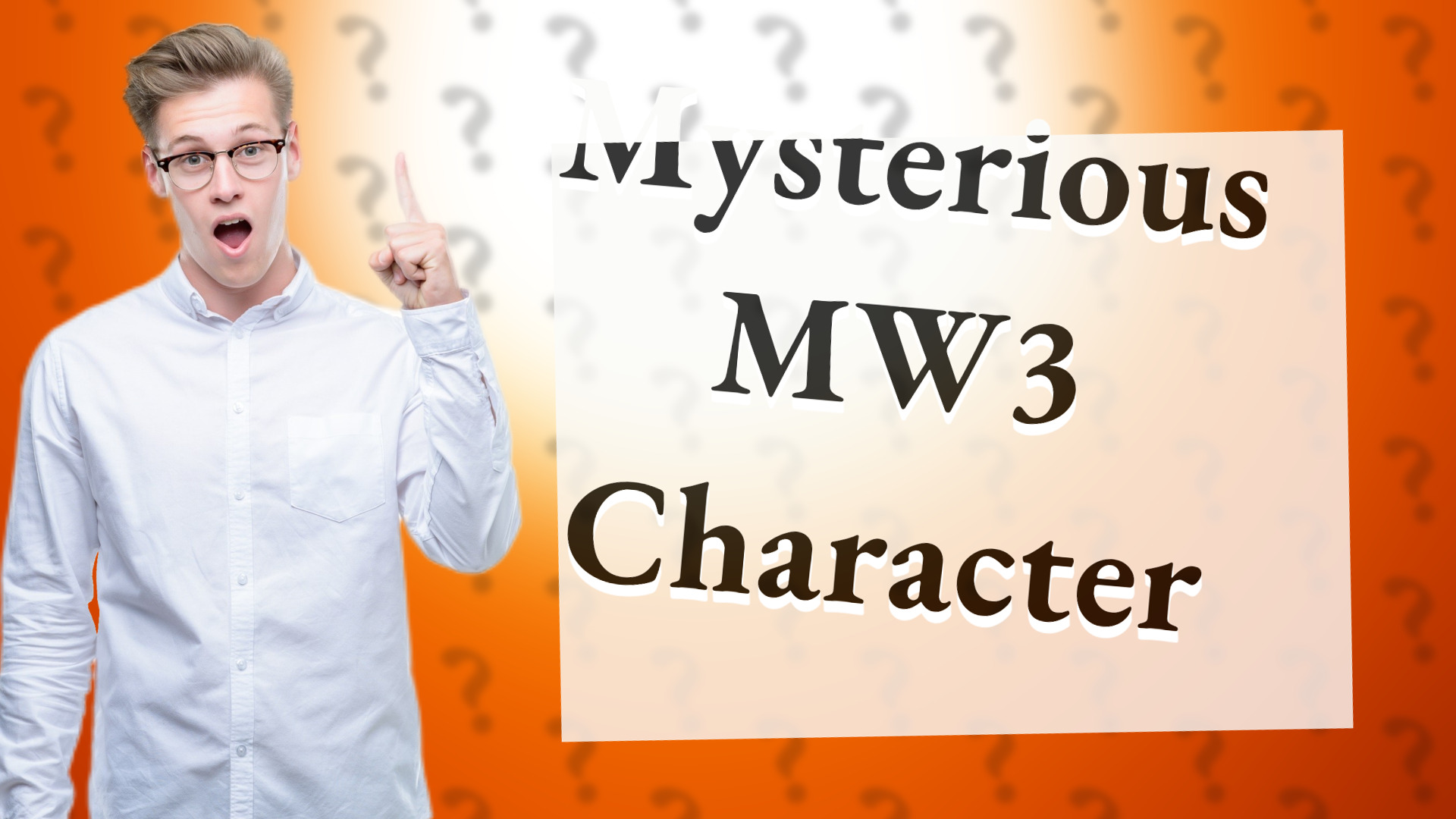 Mysterious MW3 Character