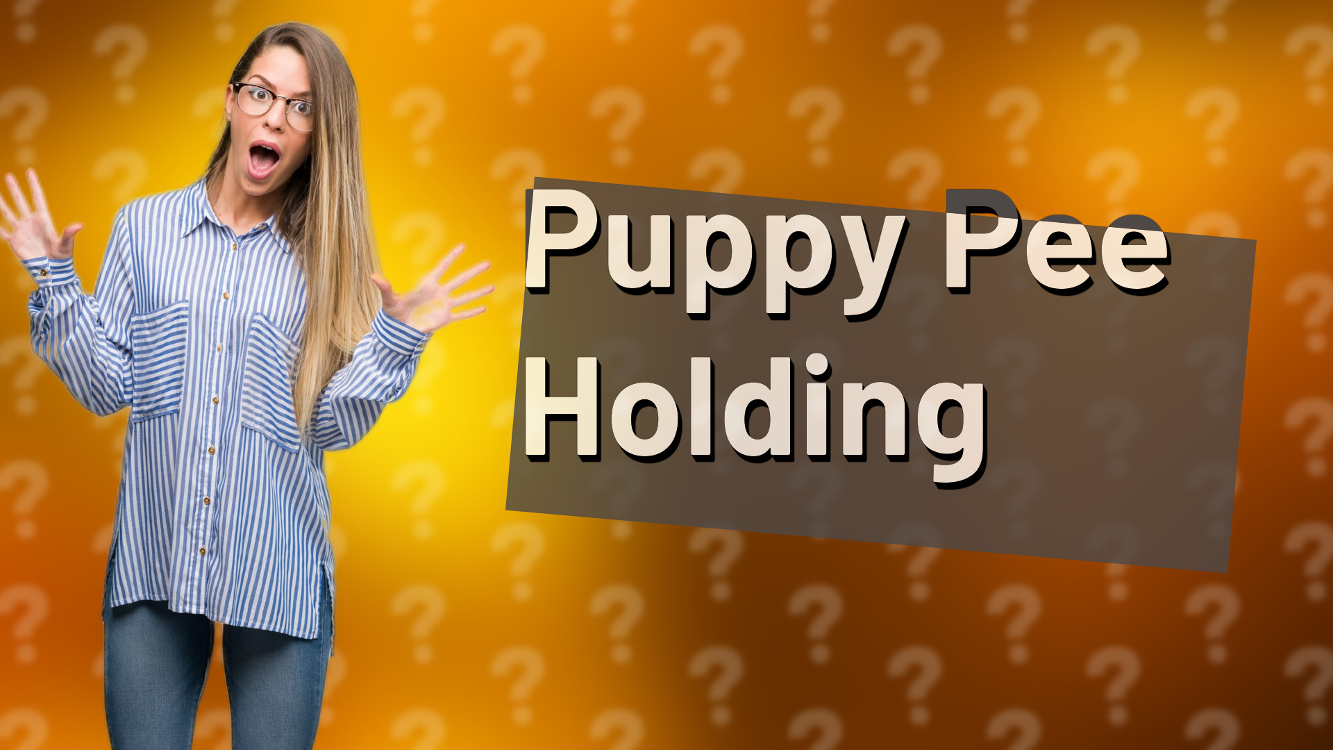Puppy Pee Holding