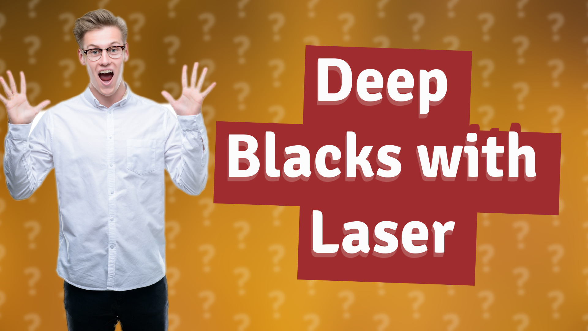 Deep Blacks with Laser