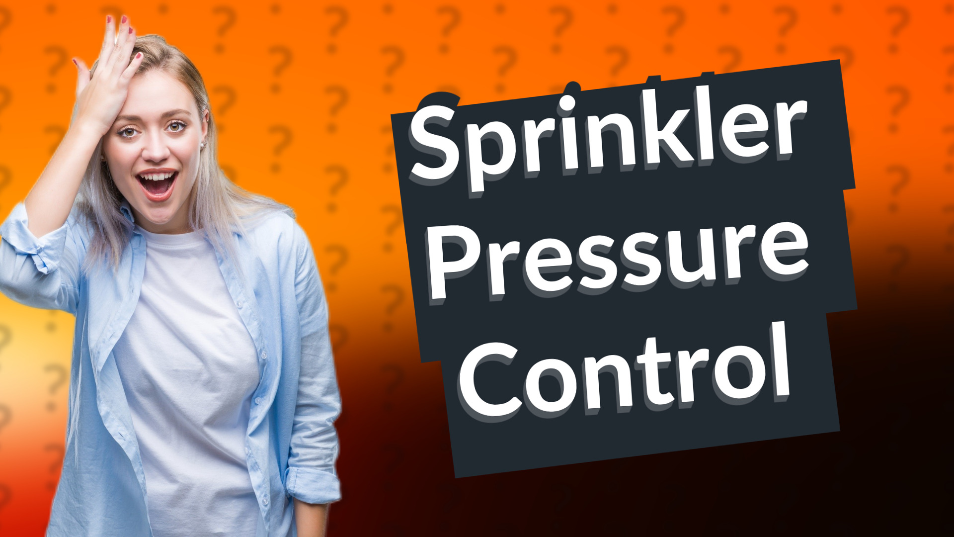 Sprinkler Pressure Control