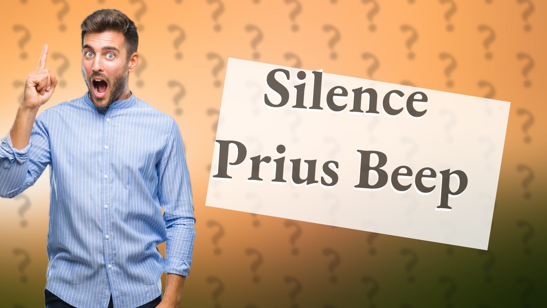 Silence Prius Beep