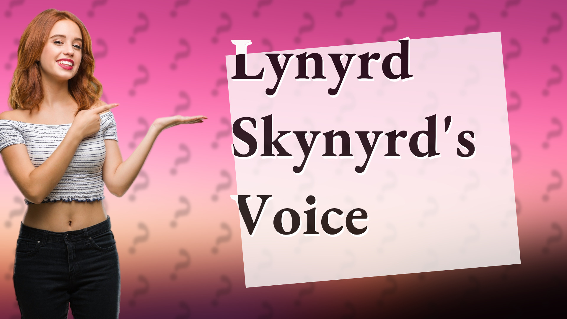 Lynyrd Skynyrd's Voice