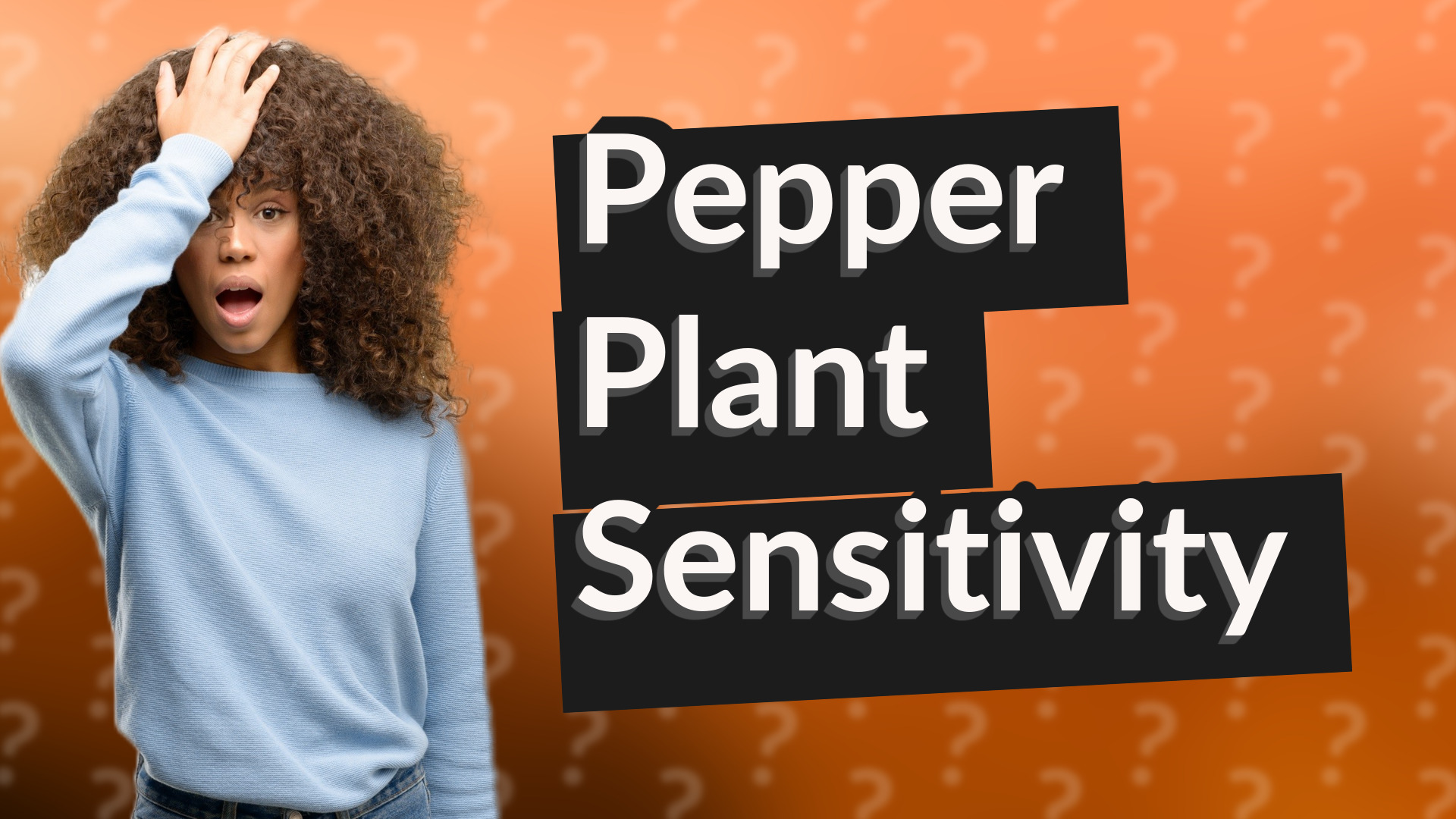 Pepper Plant Sensitivity
